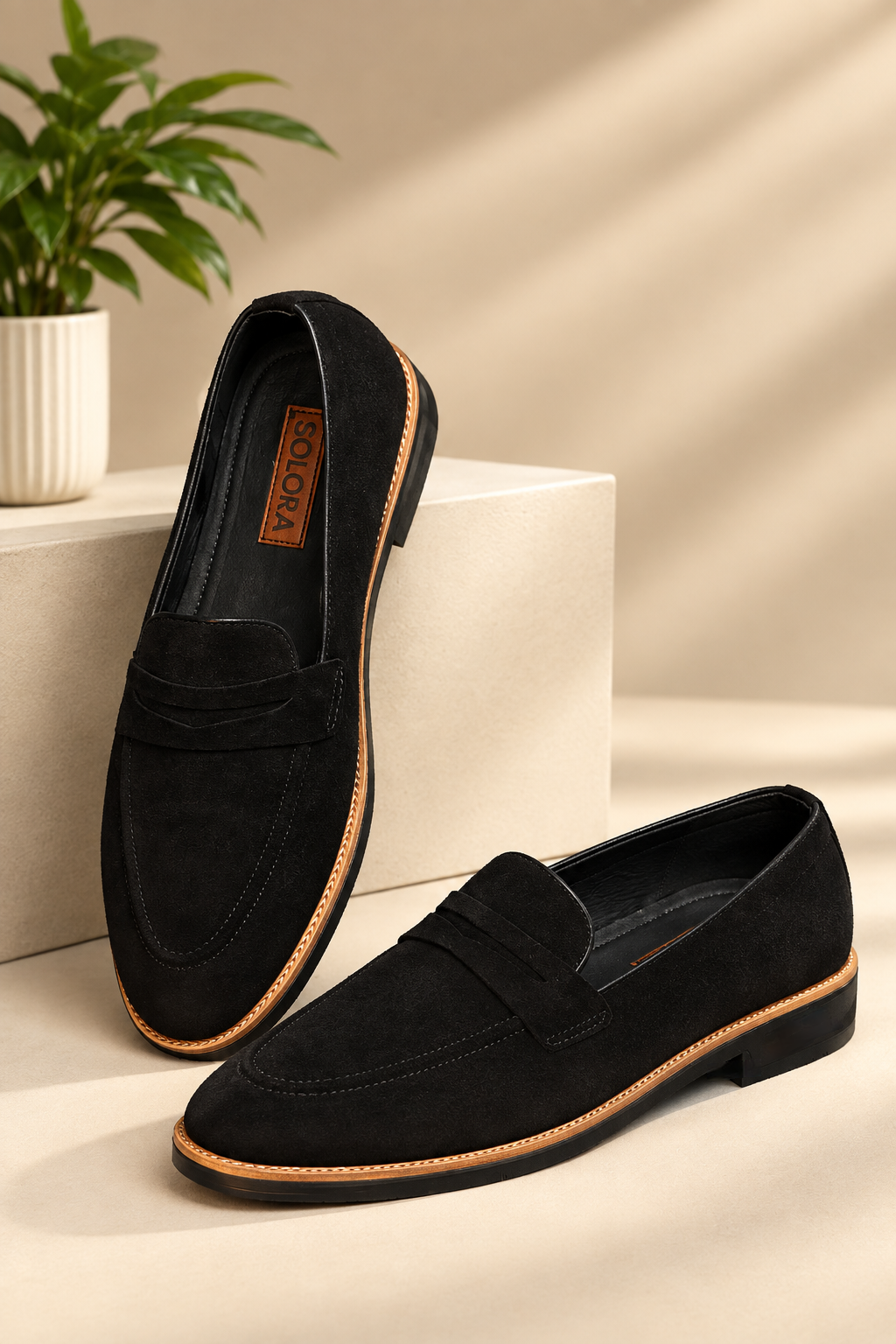 SUEDE PENNY LOAFER
