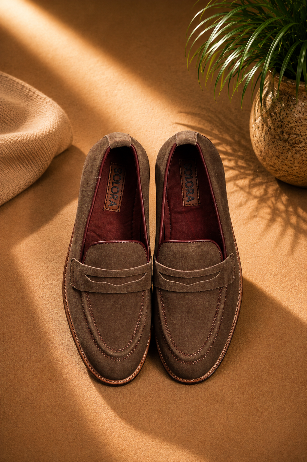 Suede Penny  Loafers