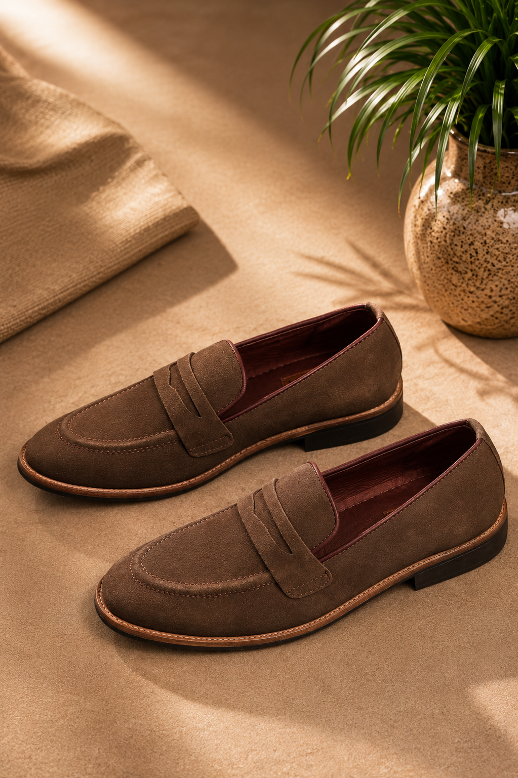 Suede Penny  Loafers