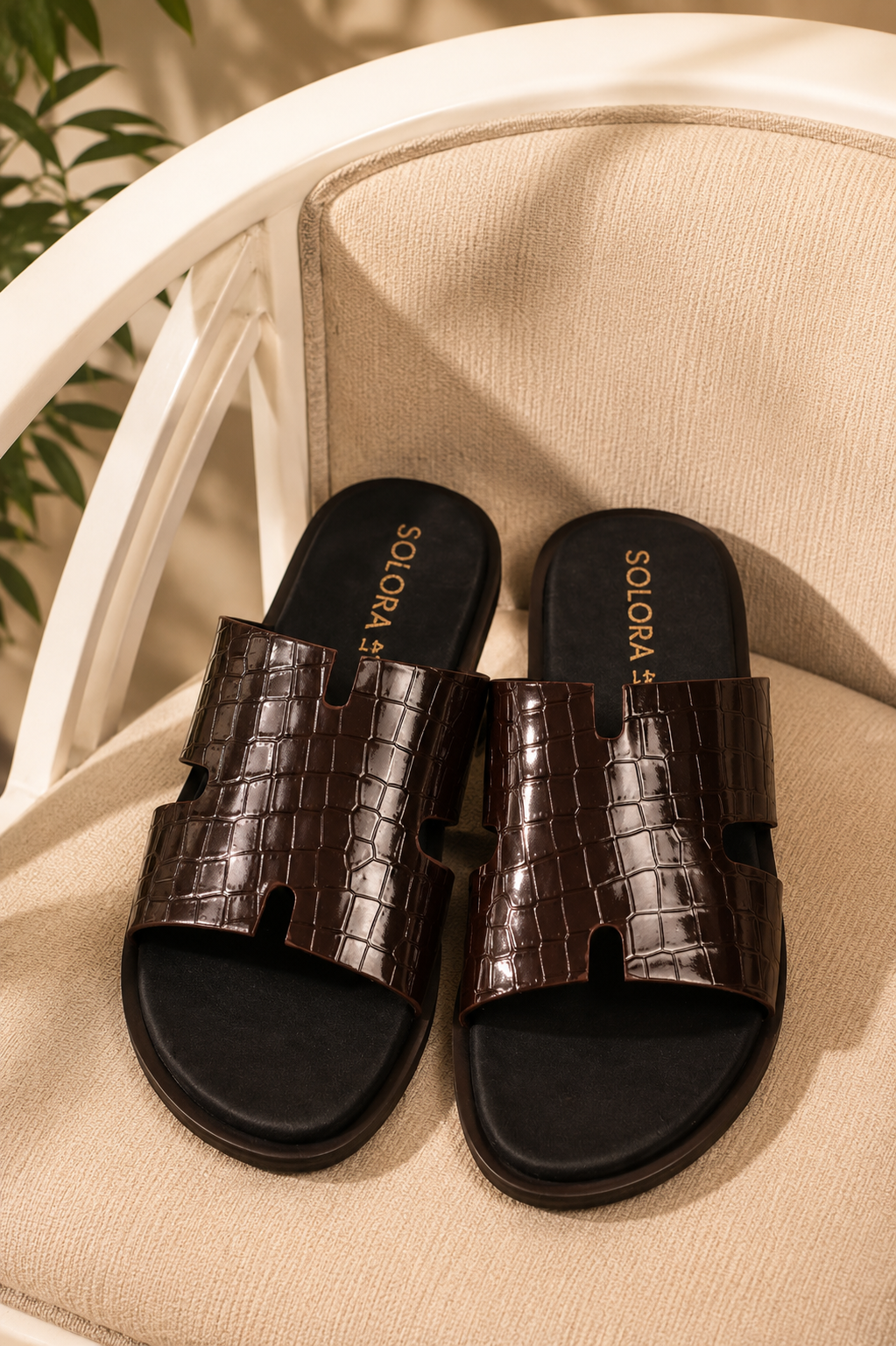 Glossy Black and chocolate