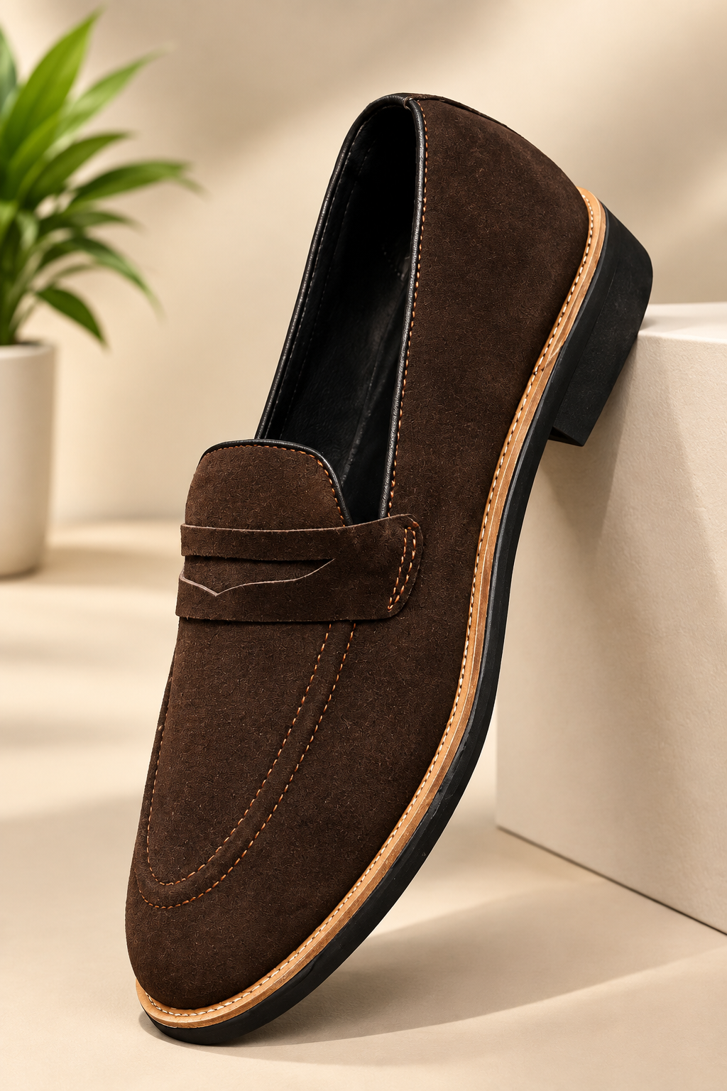 SUEDE PENNY LOAFER