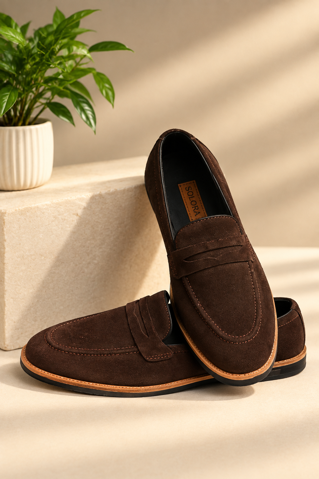 SUEDE PENNY LOAFER