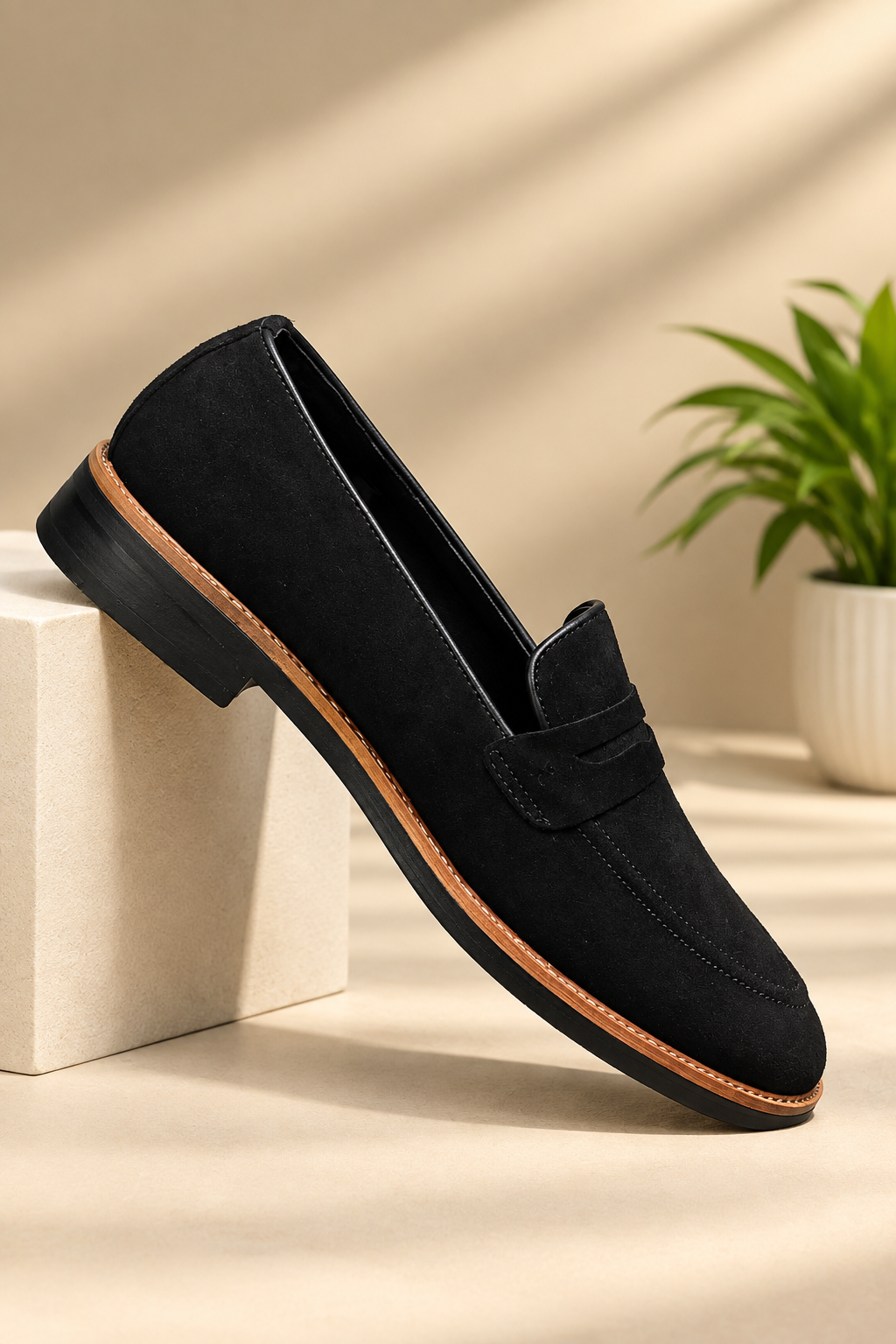 SUEDE PENNY LOAFER