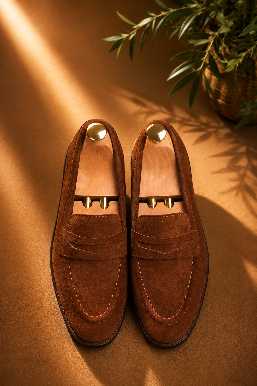 Suede Penny  Loafers