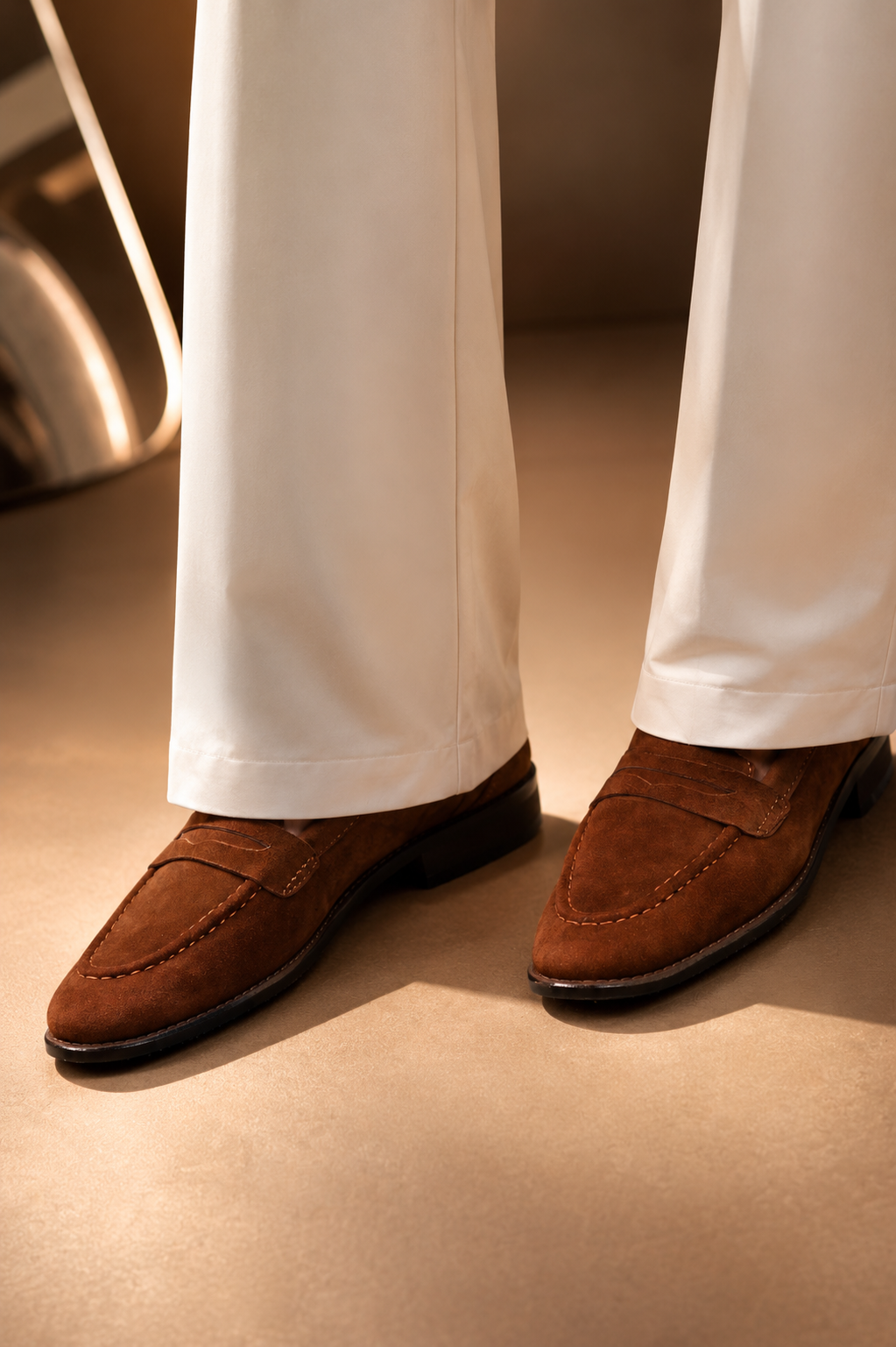 Suede Penny  Loafers