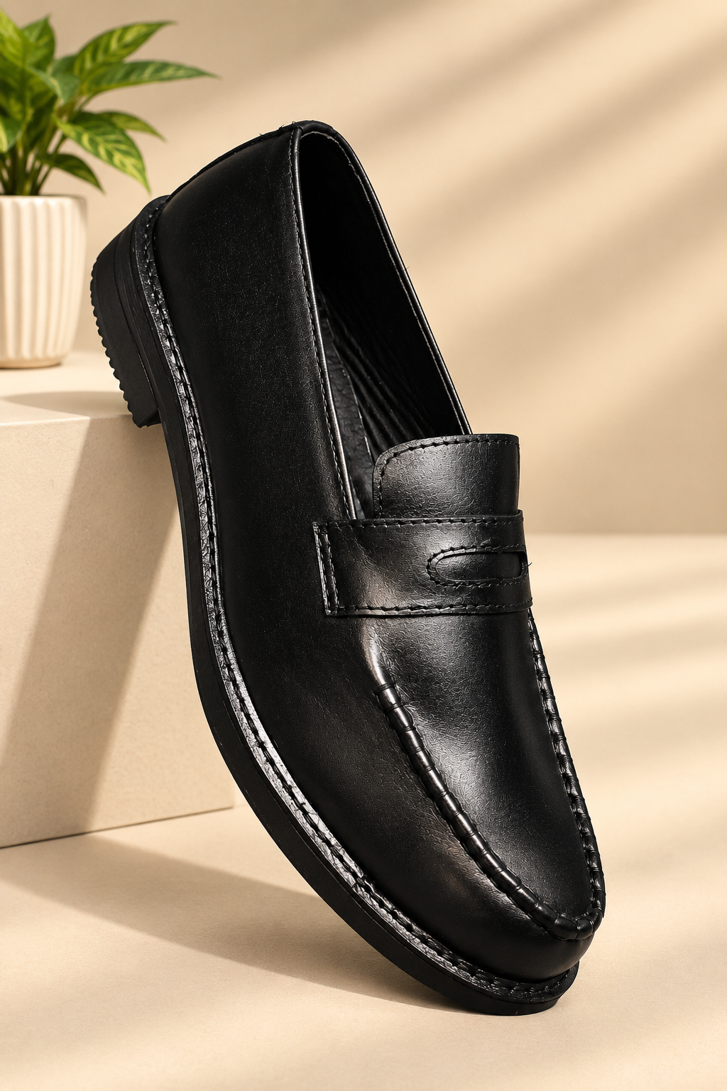 HAND-STITCHED PENNY LOAFERS